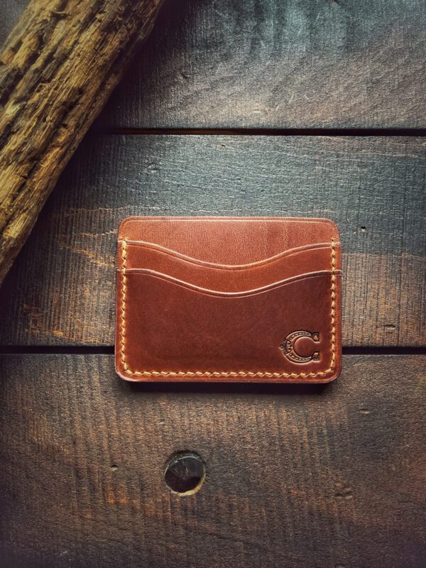 brown card holder